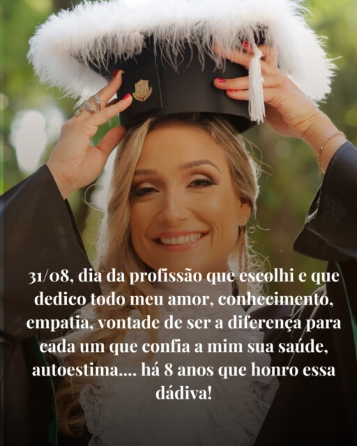 Agradeço a todos pacientes, clientes e já amigos incríveis que confiaram e confiam no meu trabalho, essa conquista é nossa! Sempre honrarei os propósitos dessa profissão que amo e tenho muito prazer, alegria em exercer!