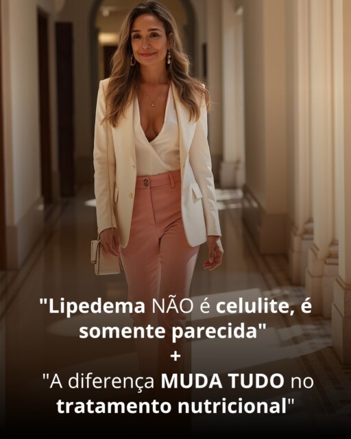 Se você tem pernas que doem ao toque, vivem inchadas ou com hematomas fáceis, talvez não seja 'só celulite'. Pode ser lipedema — e a diferença muda tudo no tratamento.
⚠️ Lipedema é acúmulo anormal de gordura nas pernas e braços, poupa pés e tronco, dói ao toque e quase sempre aparece em mulheres.
🍊 Celulite é a famosa 'casca de laranja' — alteração do tecido subcutâneo, sem dor, principalmente estética.

🔑 As 4 diferenças que importam:
→ Lipedema DÓI ao toque | Celulite não dói
→ Lipedema deixa hematomas fáceis | Celulite não
→ Lipedema poupa os pés | Celulite foca em coxas e glúteos
→ Lipedema resiste a dieta | Celulite melhora com ela

✅ 3 dicas práticas para lipedema:
1️⃣ Nutrição anti-inflamatória
2️⃣ Exercício de baixo impacto (hidro, bike)
3️⃣ Compressão + drenagem + acompanhamento

✅ 3 dicas práticas para celulite:
1️⃣ Controle de glicose e insulina
2️⃣ Hidratação + colágeno
3️⃣ Musculação

👉 Salva esse post pra comparar com suas pernas depois.

👉 Manda pra uma amiga que vive reclamando que 'nada resolve' as pernas dela.

Me segue pra mais estratégias de saúde e estética... 
no próximo post eu aprofundo um desses pontos.

#lipedema #celulite #nutricaoclinica #saudedamulher #nutricionistapoa #estetica"
